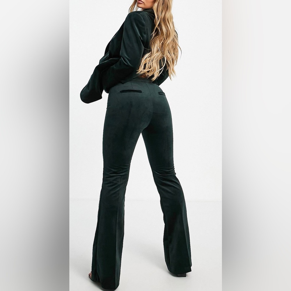 ASOS NWOT Green Velvet Pants